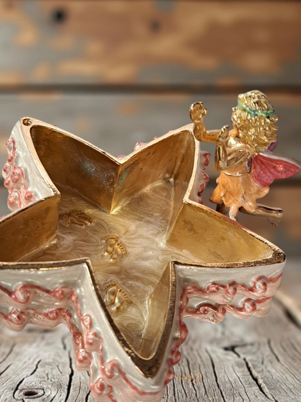 Kirks Folly Pink Fairy Trinket Box Figurine 4" Fairy Wishes - Picture 10 of 16